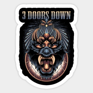 3 DOORS DOWN BAND Sticker